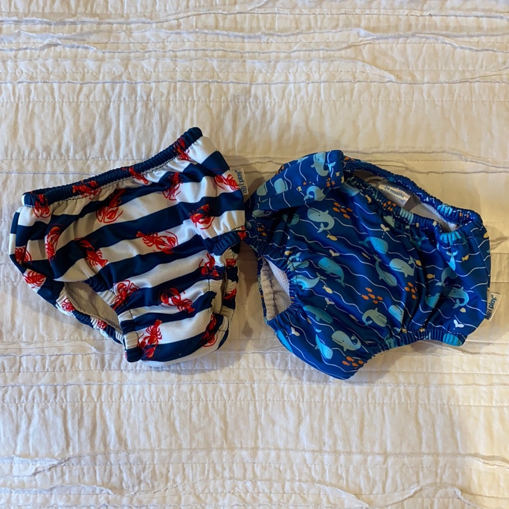 Lot of 2 Reusable Swim Diapers 18-24 Months
